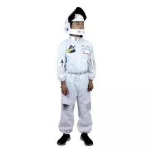 Fantasia Astronauta Infantil Altura 1 - 1,2mt Com Capacete 