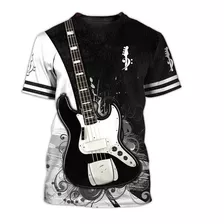 Camisa Camiseta Instrumento Guitarra Rock Music Top Md03
