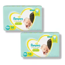 2 Packs Pañales Pampers Premium Care Rn+ X 56 Unidades