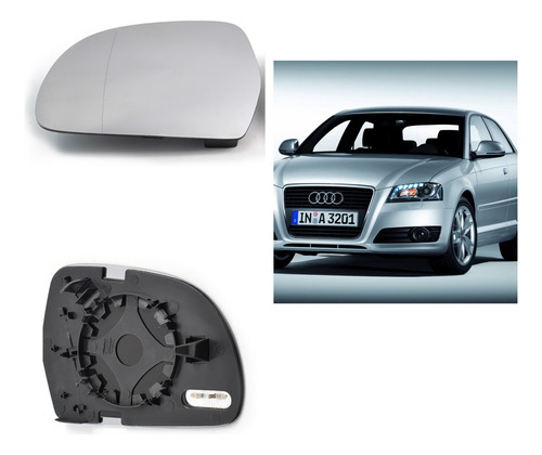 Foto de Luna Espejo Lateral Izquierdo Compatible Audi A3 2008-2010