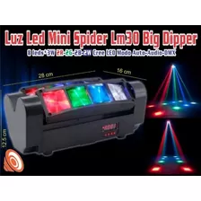 Luz De Led Spider Con Cabeza Móvil, 8 Luces Rgbw Dmx Dj 