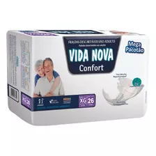 Fralda Geriátrica Vida Nova Confort Mega ( Exg ) 3x26=78 Un.