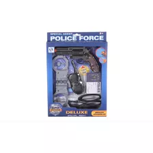 Set De Policia Deluxe Con Accesorios Y Sonido Delmy 