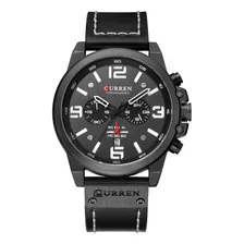 Reloj De Cuarzo Para Hombre Con Correa De Cuero #8314