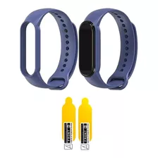 Pulseira P/ Miband 5 E Smartband M5 Silicone + Pelicula