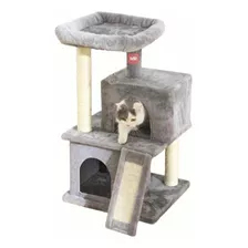 Casa De Gatos De 3 Niveles Rascador Arañador Doble Cueva Cat