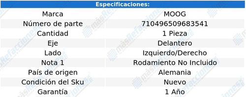 2 Bases Amortiguador Del Moog Bmw Z8 00 Al 03 Foto 2