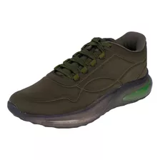 Tenis Deportivo Fratello Verde Militar Para Hombre 0711-tpu