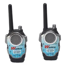 Handy Walkie Talkie De Juguete Manos Libres Par 2 Unidades Color Celeste