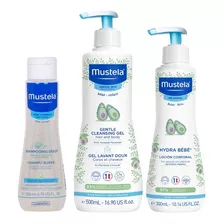 Pack Mustela Bebé Gel De Baño+ Hydra Corporal+ Shampoo Suave