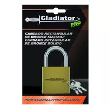 Candado De Bronce Macizo 40mm Gladiator Pro Can840