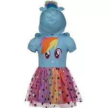 Vestido De Traje De My Little Pony Rainbow Dash Para Niñas 