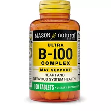 Mason Natural | Complejo Ultra B 100 B-100 | 100 Tabletas