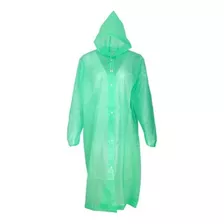 Poncho Impermeable Capucha, Mod Translúcido Talla L Adulto 