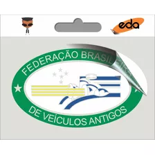 Adesivo Federação Brasileira Veiculos Antigos Unidade Raro