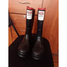 Botas De Caucho Punta De Acero Royal Argyll Cinta Roja 10/10