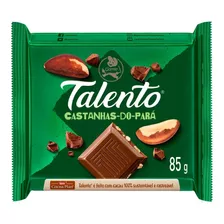 Chocolate Ao Leite Com Castanha-do-pará Garoto Talento Pacote 85g