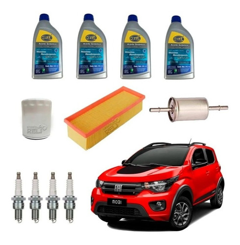 Kit Afinacin Fiat Mobi 1.0 Aceite Sintetico 5w30 H Foto 4