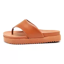 Sandália Chinela Feminina Flatform Caramelo Original Dubuy