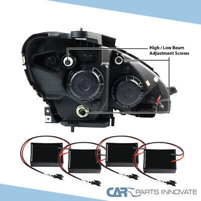 Fit 08-11 Benz W204 C-class Glossy Black Projector Headl Ttx Foto 9