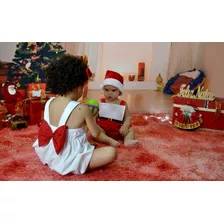 Vestido Bebê Menina Fim De Ano Natal Ano Novo Estiloso 