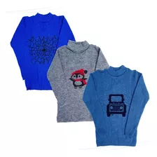 Kit 3 Básicas De Lã Quentinho Inverno Infantil Promoção