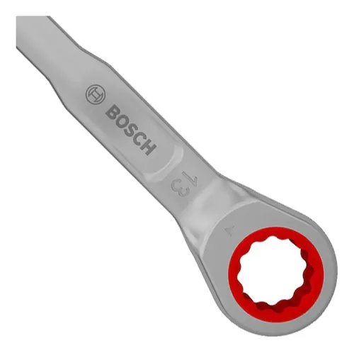 Llave Combinada Con Crique Bosch Pro 13mm X 178mm Plateado