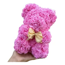 Oso De Flores Teddy Rosas Foamy Peluche 25cm + Caja +tarjeta