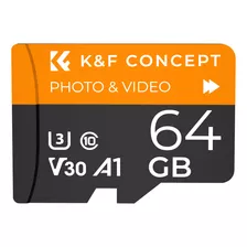 Tarjeta Micro Sd K&f De 64 G Para Monitor, Cámara Y Grabador