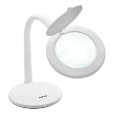 Lupa De Mesa Iluminação Led Hl-210 Bivolt 5d 3 Intensidades - Solver