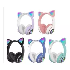 Fone De Ouvido Bluetooth Led Orelha Gato Iuz Headphone Lt30