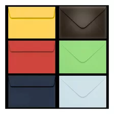 Envelope Convite Colorido (20 Unid) Color Plus 80g 16,2x22,9