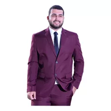 Blazer Plus Size Slim Masculino Italiano Com Calça Social