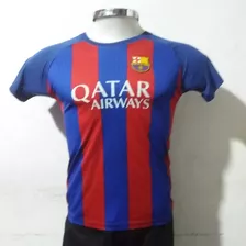 Camiseta Barcelona Qatar #10 Messi Talle Niño/dama