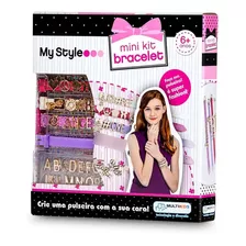 My Style Mini Kit Bracelete Clipe Letra Reflexions Multikids