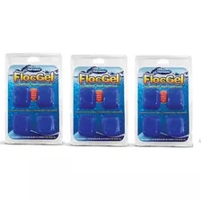 Kit Com 03 Clarificante Flocgel -hidroazul De 4 Cubos / 90g 