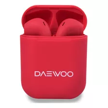 Auricular Inalámbrico Bluetooth 5.0 Tws Daewoo Prix Red Color Rojo