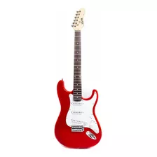 Guitarra Eléctrica Xgtr St111 Stratocaster De Aliso Sólido Roja Con Diapasón De Palo De Rosa