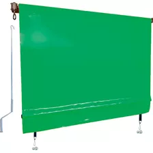 Toldo Retrátil Cortina Completa Fabricação Sob Medida Cor Verde