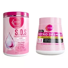 2 Creme Hidratante Special By Fattore Sos-desmaia Fios 900g