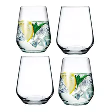 Vasos Copon Sin Pie Vino Agua Tragos Set X 4 Unid Importado