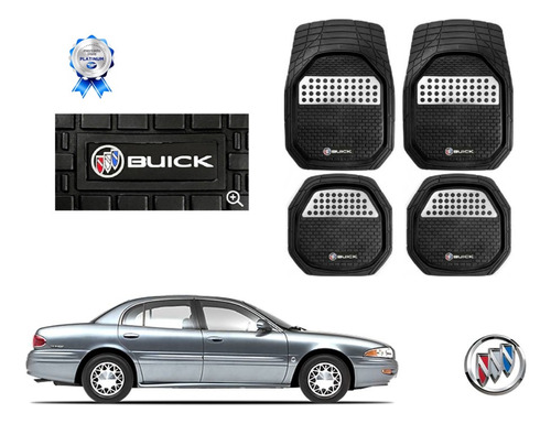 Tapetes 3d Logo Buick + Cubre Volante Regal 1998 A 2004 2005 Foto 2