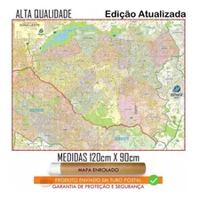 Mapa Gigante Da Zona Leste De São Paulo 120 X 90cm Enrolado