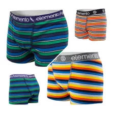 Pack X3 Elemento Boxer Niño Rayado C/elastico Art. 705