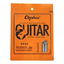 Cuerdas Para Guitarra Acústica De Nylon Orphee 