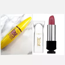 Combo De Mascara Para Pestañas & Labial Loreal Metalico