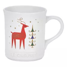 Le Creuset Gres Noel Collection: Reno Taza, 14 Oz, Blanco 40