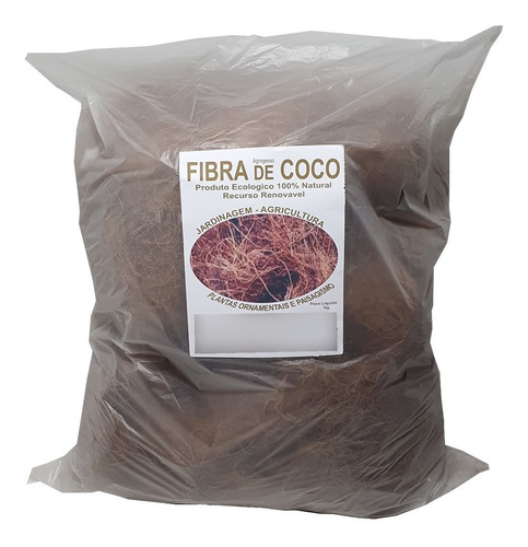 Fibra De Coco Seco Pacote De 1kg