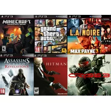 Minecraft + Gta V + Extras Juegos Ps3 Español