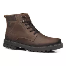 Bota Coturno Pegada Masculino Couro Casual Conforto 181554